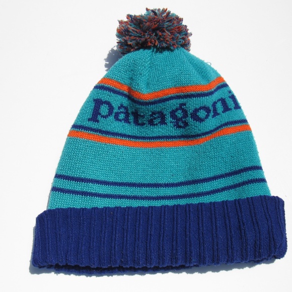 Patagonia Beanie Hat in Aqua, Royal Blue, and Orange - Adult - Picture 1 of 10